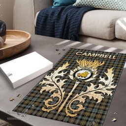 Scottish Campbell Argyll Weathered Clan Tartan Puzzle - Thistle Scotland Style Scottish Plaid Tartan Plaid