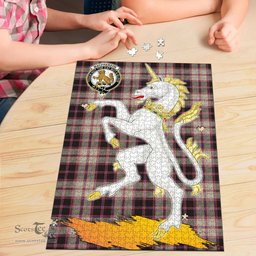 Scottish MacPherson Hunting Ancient Clan Tartan Puzzle - Unicorn Style Scottish Plaid Tartan Plaid