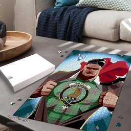 Scottish Halkett Clan Tartan Puzzle - Supper Hero Style Scottish Plaid Tartan Plaid