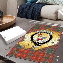Scottish MacDougall Ancient Clan Tartan Puzzle - Gold Style Scottish Plaid Tartan Plaid