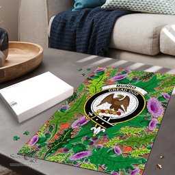 Scottish Munro Ancient Clan Tartan Puzzle - Thistle Pattern Style Scottish Plaid Tartan Plaid