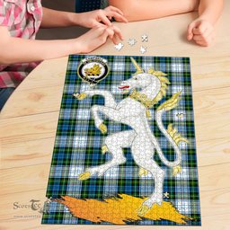 Scottish Campbell Dress Clan Tartan Puzzle - Unicorn Style Scottish Plaid Tartan Plaid