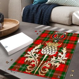 Scottish Gartshore Clan Tartan Puzzle - Thistle Gold Style Scottish Plaid Tartan Plaid
