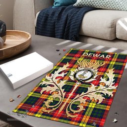 Scottish Dewar Clan Tartan Puzzle - Thistle Scotland Style Scottish Plaid Tartan Plaid