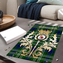 Scottish Spottiswood Clan Tartan Puzzle - Thistle Scotland Style Scottish Plaid Tartan Plaid