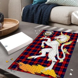 Scottish MacLachlan Modern Clan Tartan Puzzle - Unicorn Style Scottish Plaid Tartan Plaid