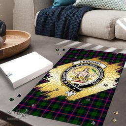 Scottish Urquhart Modern Clan Tartan Puzzle - Gold Style Scottish Plaid Tartan Plaid