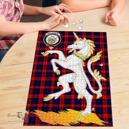 Scottish MacLachlan Modern Clan Tartan Puzzle - Unicorn Style Scottish Plaid Tartan Plaid