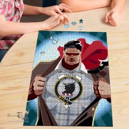 Scottish Tweedie Clan Tartan Puzzle - Supper Hero Style Scottish Plaid Tartan Plaid