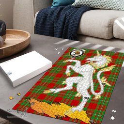 Scottish MacGregor Modern Clan Tartan Puzzle - Unicorn Style Scottish Plaid Tartan Plaid