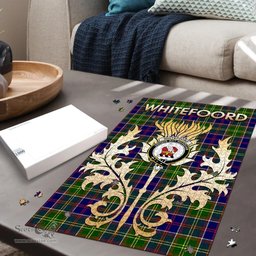 Scottish Whitefoord modern Clan Tartan Puzzle - Thistle Scotland Style Scottish Plaid Tartan Plaid