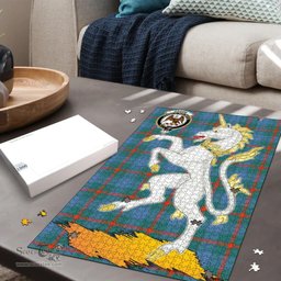Scottish Agnew Ancient Clan Tartan Puzzle - Unicorn Style Scottish Plaid Tartan Plaid