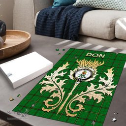 Scottish Don Clan Tartan Puzzle - Thistle Scotland Style Scottish Plaid Tartan Plaid