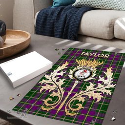 Scottish Taylor Clan Tartan Puzzle - Thistle Scotland Style Scottish Plaid Tartan Plaid