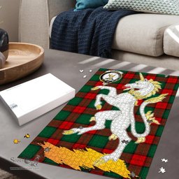 Scottish Stewart Atholl Modern Clan Tartan Puzzle - Unicorn Style Scottish Plaid Tartan Plaid