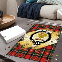 Scottish Lyle Clan Tartan Puzzle - Gold Style Scottish Plaid Tartan Plaid