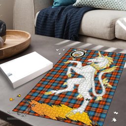 Scottish MacLachlan Ancient Clan Tartan Puzzle - Unicorn Style Scottish Plaid Tartan Plaid
