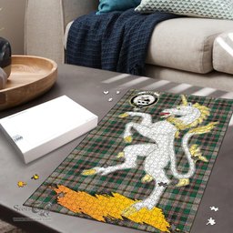 Scottish Craig Ancient Clan Tartan Puzzle - Unicorn Style Scottish Plaid Tartan Plaid