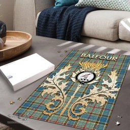 Scottish Balfour Blue Clan Tartan Puzzle - Thistle Scotland Style Scottish Plaid Tartan Plaid