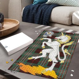 Scottish Scott Brown Ancient Clan Tartan Puzzle - Unicorn Style Scottish Plaid Tartan Plaid