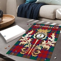 Scottish Auchinleck Clan Tartan Puzzle - Thistle Scotland Style Scottish Plaid Tartan Plaid