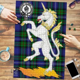 Scottish Donnachaidh Clan Tartan Puzzle - Unicorn Style Scottish Plaid Tartan Plaid