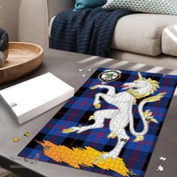 Scottish Maule Clan Tartan Puzzle - Unicorn Style Scottish Plaid Tartan Plaid