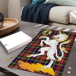 Scottish Christie Clan Tartan Puzzle - Unicorn Style Scottish Plaid Tartan Plaid