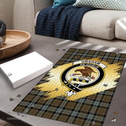 Scottish Graham of Menteith Weathered Clan Tartan Puzzle - Gold Style Scottish Plaid Tartan Plaid