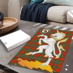 Scottish MacGregor Ancient Clan Tartan Puzzle - Unicorn Style Scottish Plaid Tartan Plaid