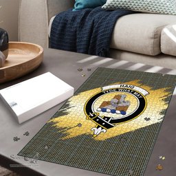 Scottish Haig Clan Tartan Puzzle - Gold Style Scottish Plaid Tartan Plaid