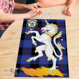 Scottish Maule Clan Tartan Puzzle - Unicorn Style Scottish Plaid Tartan Plaid