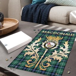 Scottish MacDonald of the Isles Hunting Ancient Clan Tartan Puzzle - Thistle Scotland Style Scottish Plaid Tartan Plaid