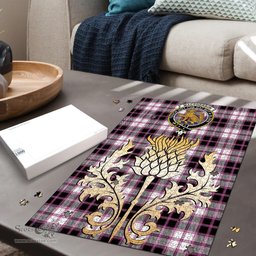 Scottish MacPherson Hunting Modern Clan Tartan Puzzle - Thistle Gold Style Scottish Plaid Tartan Plaid