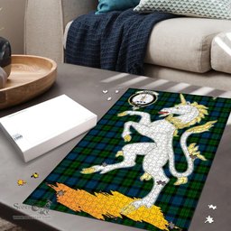 Scottish MacKay Modern Clan Tartan Puzzle - Unicorn Style Scottish Plaid Tartan Plaid