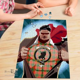 Scottish Turnbull Dress Clan Tartan Puzzle - Supper Hero Style Scottish Plaid Tartan Plaid