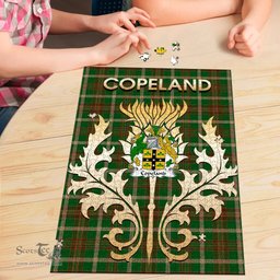 Scottish Copeland Clan Tartan Puzzle - Thistle Scotland Style Scottish Plaid Tartan Plaid