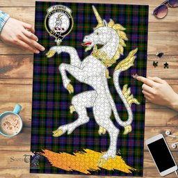 Scottish Fleming Clan Tartan Puzzle - Unicorn Style Scottish Plaid Tartan Plaid