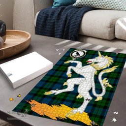 Scottish MacKie Clan Tartan Puzzle - Unicorn Style Scottish Plaid Tartan Plaid