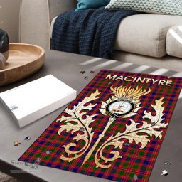 Scottish MacIntyre Modern Clan Tartan Puzzle - Thistle Scotland Style Scottish Plaid Tartan Plaid