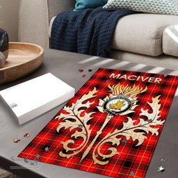 Scottish MacIver Modern Clan Tartan Puzzle - Thistle Scotland Style Scottish Plaid Tartan Plaid