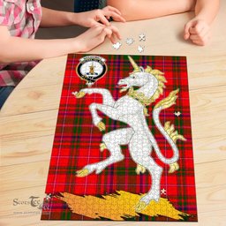 Scottish MacDowall Clan Tartan Puzzle - Unicorn Style Scottish Plaid Tartan Plaid