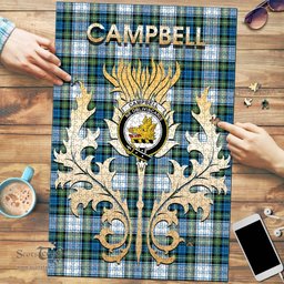 Scottish Campbell Dress Ancient Clan Tartan Puzzle - Thistle Scotland Style Scottish Plaid Tartan Plaid