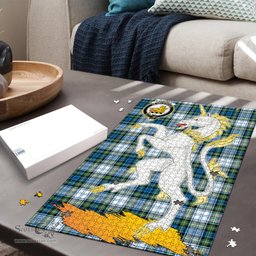 Scottish Campbell Dress Ancient Clan Tartan Puzzle - Unicorn Style Scottish Plaid Tartan Plaid