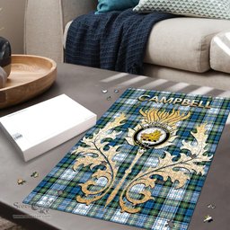 Scottish Campbell Dress Ancient Clan Tartan Puzzle - Thistle Scotland Style Scottish Plaid Tartan Plaid