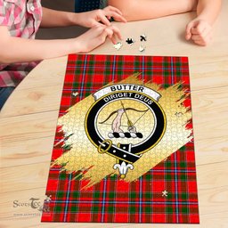 Scottish Butter Clan Tartan Puzzle - Gold Style Scottish Plaid Tartan Plaid