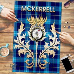 Scottish McKerrell Clan Tartan Puzzle - Thistle Scotland Style Scottish Plaid Tartan Plaid