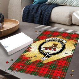 Scottish MacAulay Modern Clan Tartan Puzzle - Gold Style Scottish Plaid Tartan Plaid