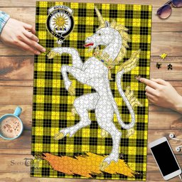 Scottish MacLeod of Lewis Modern Clan Tartan Puzzle - Unicorn Style Scottish Plaid Tartan Plaid