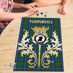 Scottish Turnbull Hunting Clan Tartan Puzzle - Thistle Scotland Style Scottish Plaid Tartan Plaid